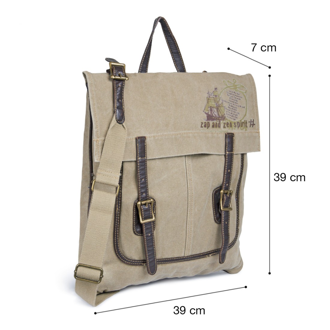 Besace textile Zap & Zen