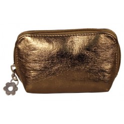 PORTE MONNAIE SYNTHETIQUE ZIP METAL FLEUR KCA8103