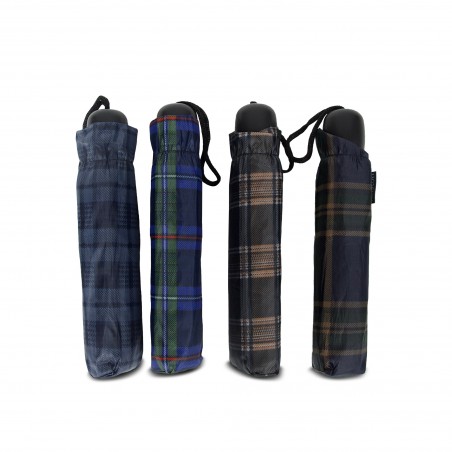 Mini parapluie manuel unisexe motif Kilt ecossais