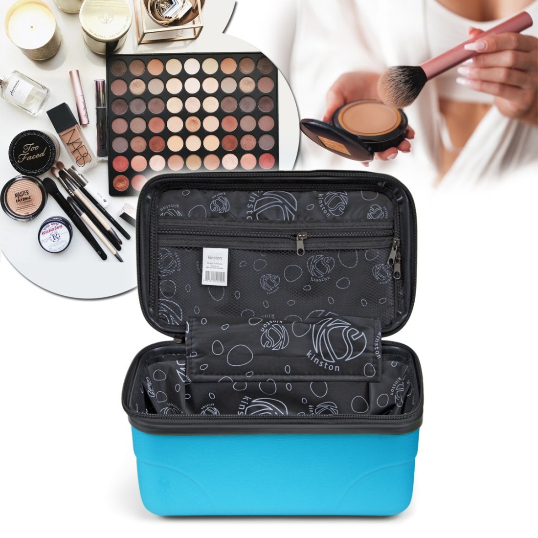 VANITY RIGIDE BLEU PETIT MODELE