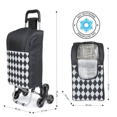 CHARIOT DE COURSE ISOTHERME TEXTILE