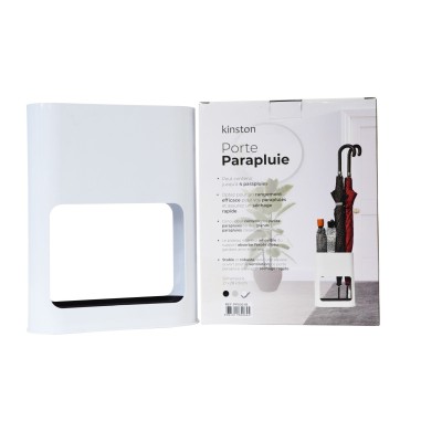 Porte-parapluie blanc pour 4 parapluies