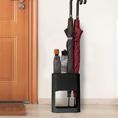 Porte-parapluie noir pour 4 parapluies
