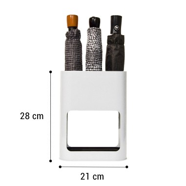 Porte-parapluie blanc pour 4 parapluies