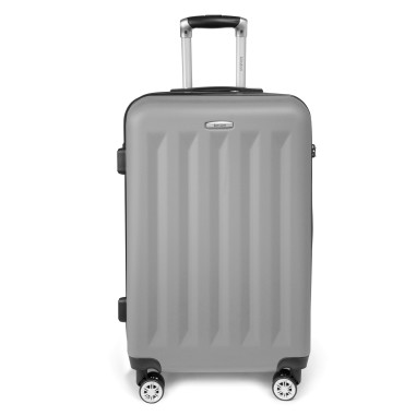 Moscou - Set de 3 valises rigides coque ABS Gris clair