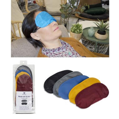 LOT DE 5 MASQUES DE SOMMEIL TEXTILE