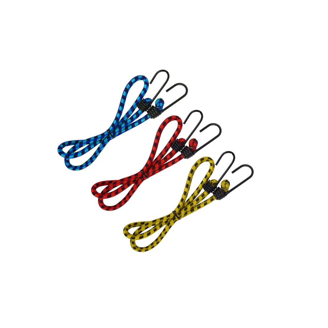 LOT DE 3 TENDEURS ELASTIQUES AVEC CROCHET  EN BOITE