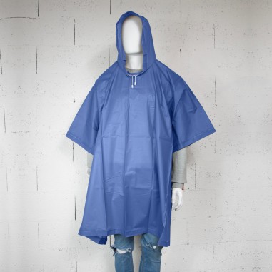 PONCHO - CAPE DE PLUIE BLEU