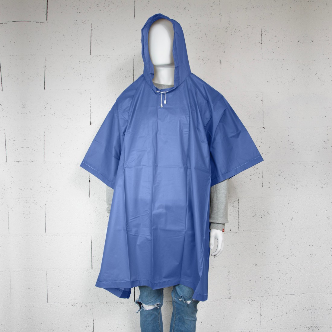 PONCHO - CAPE DE PLUIE BLEU
