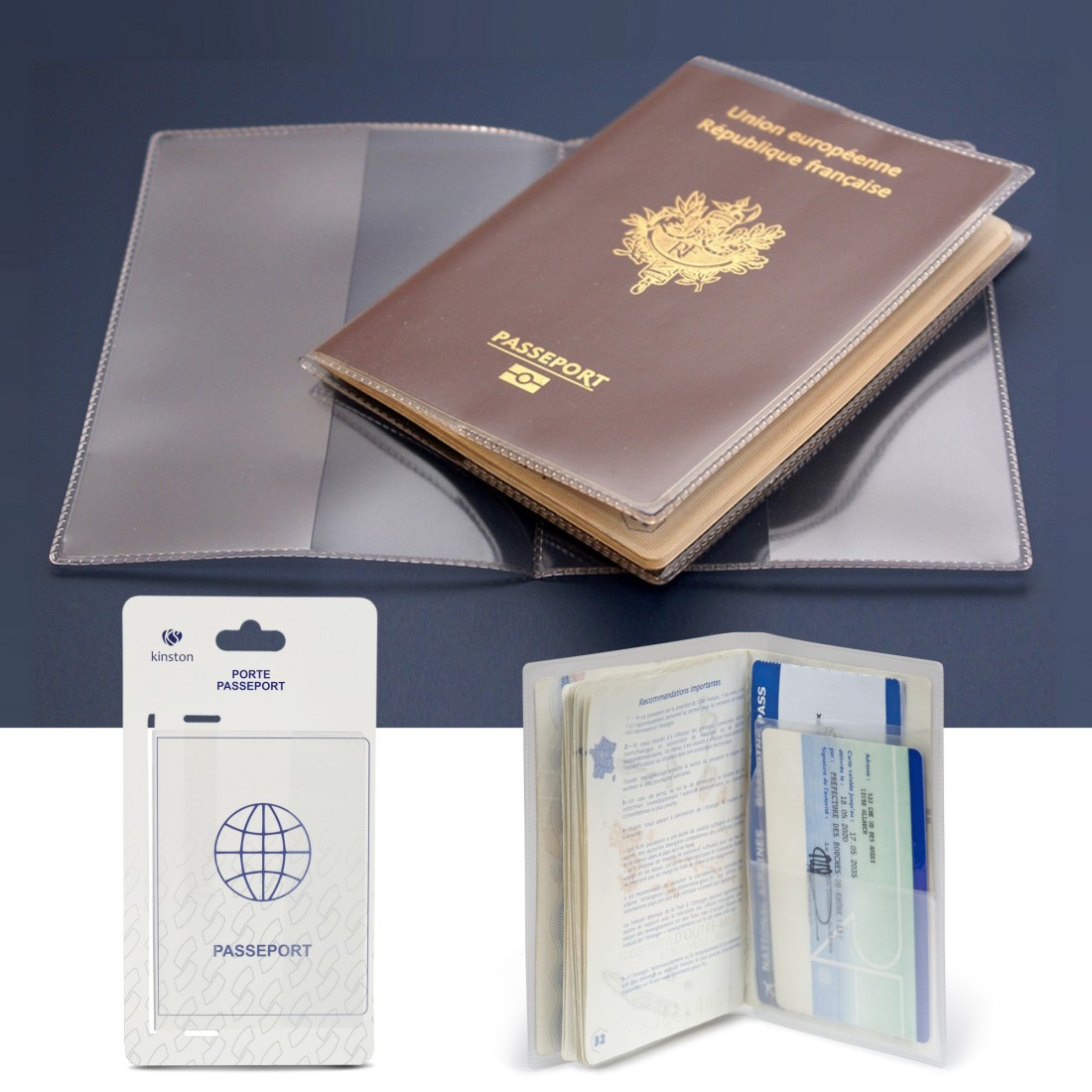 PROTEGE PASSEPORT TRANSPARENT