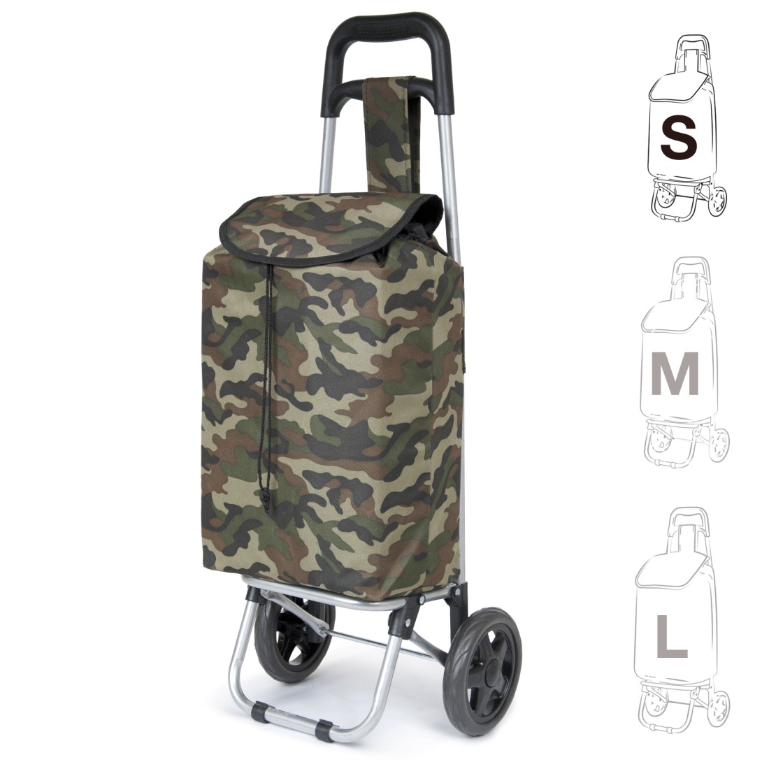 Chariot de course - Motif Camouflage - Petit modèle Extra light