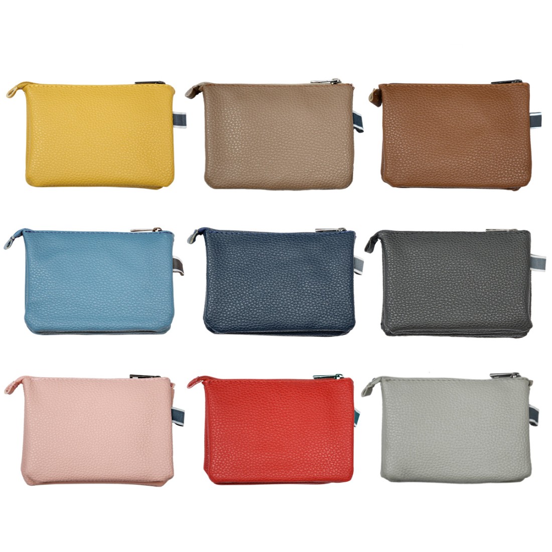 PRESENTOIR CARTON PORTE MONNAIE DOUBLE COMPARTIMENTS