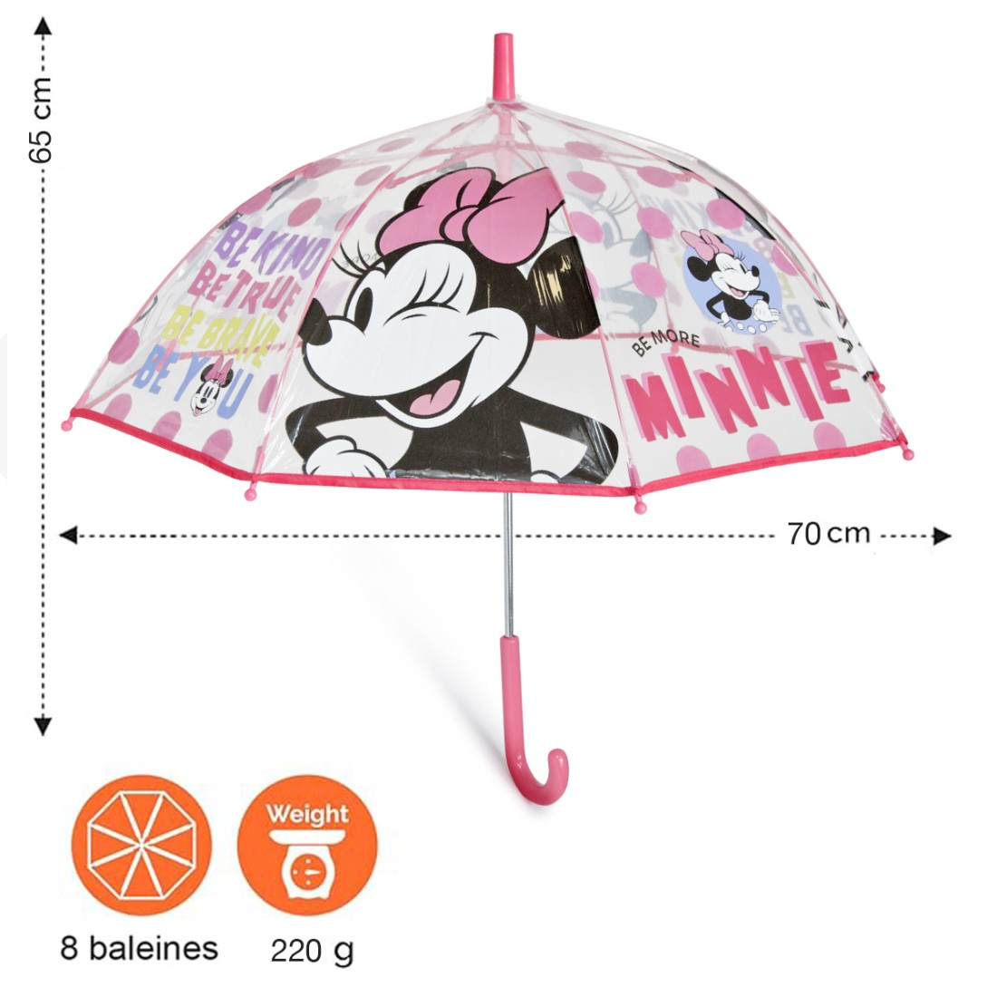 PARAPLUIE MINNIE TRANSPARENT
