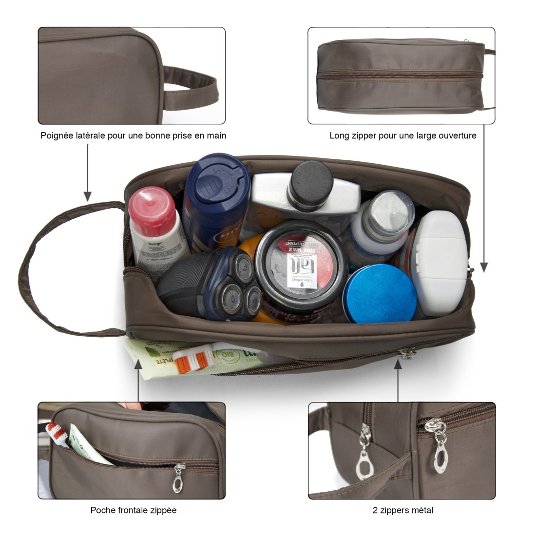 TROUSSE DE TOILETTE TEXTILE