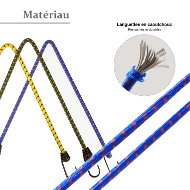 BOÎTE DE 3 TENDEURS ÉLASTIQUES AVEC CROCHET