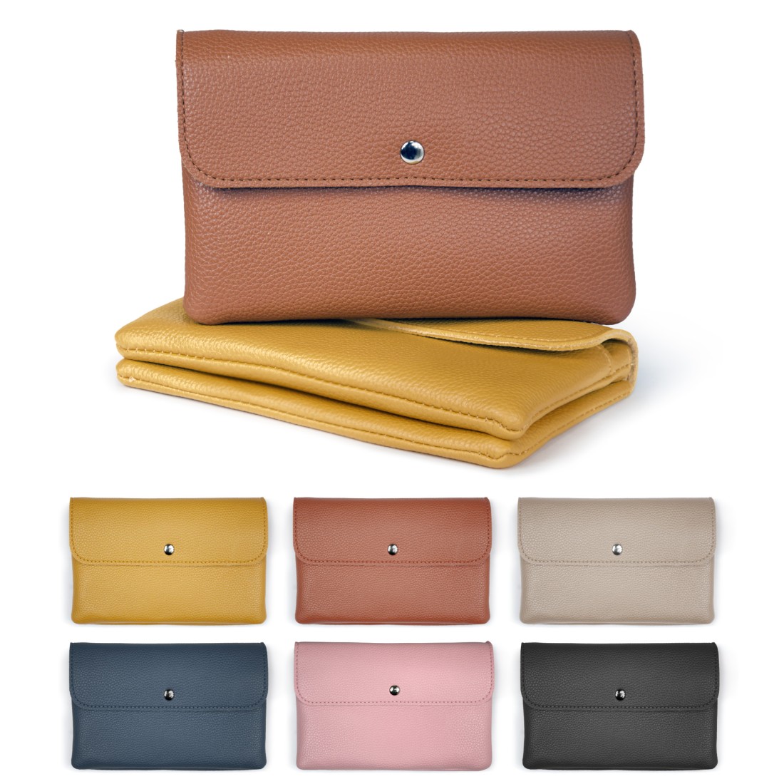 PORTE MONNAIE/CARTE ZIPPE FERMETURE PRESSION SOUPLE