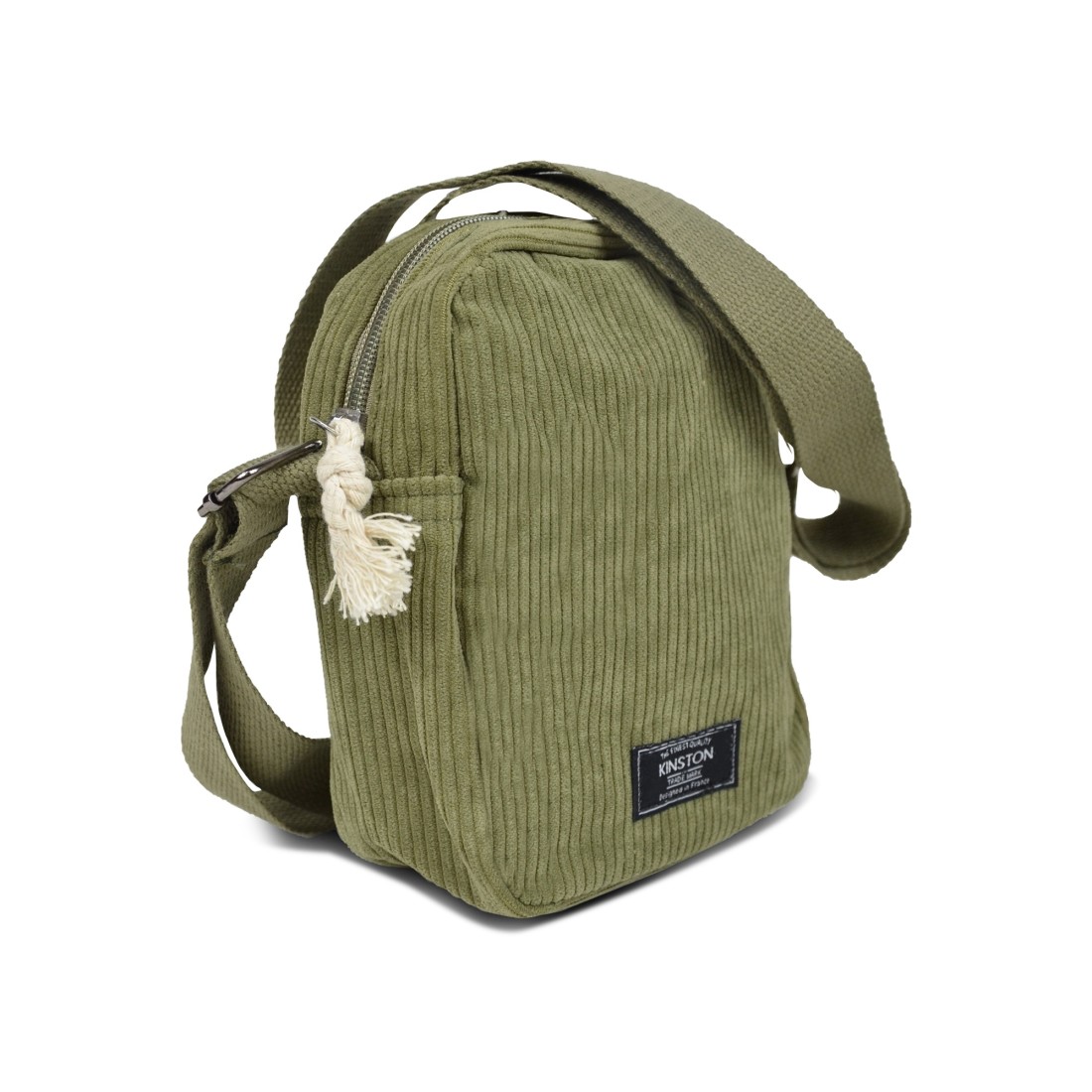 SACOCHE TEXTILE BANDOULIERE VERT