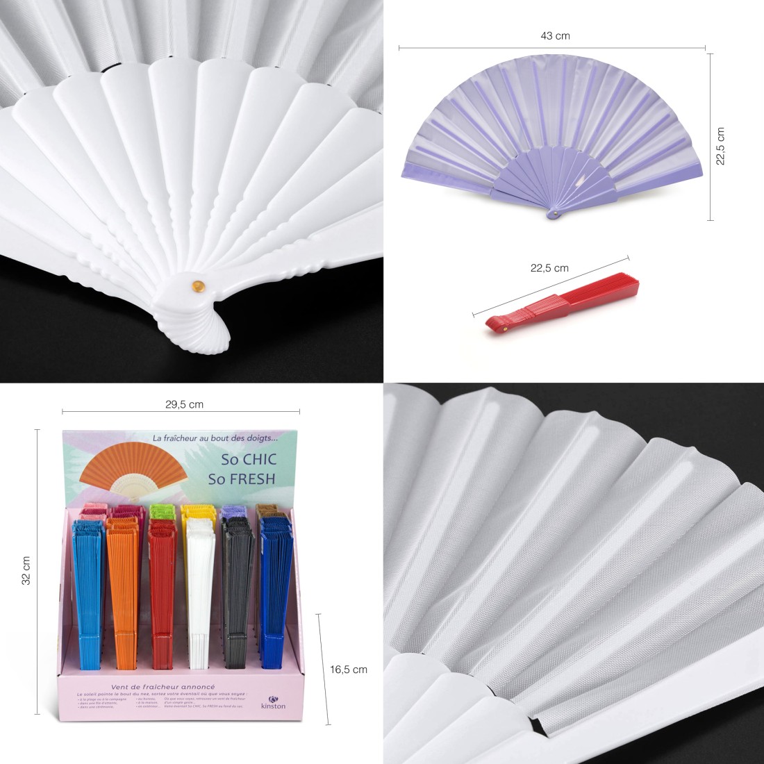 EVENTAILS ASSORTIS AVEC BOITE PRESENTOIR