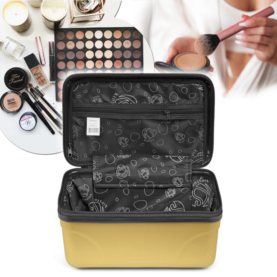 VANITY RIGIDE JAUNE GRAND MODELE