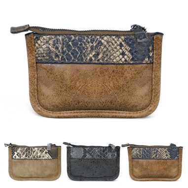 PORTE MONNAIE A FERMETURE GLISSIERE