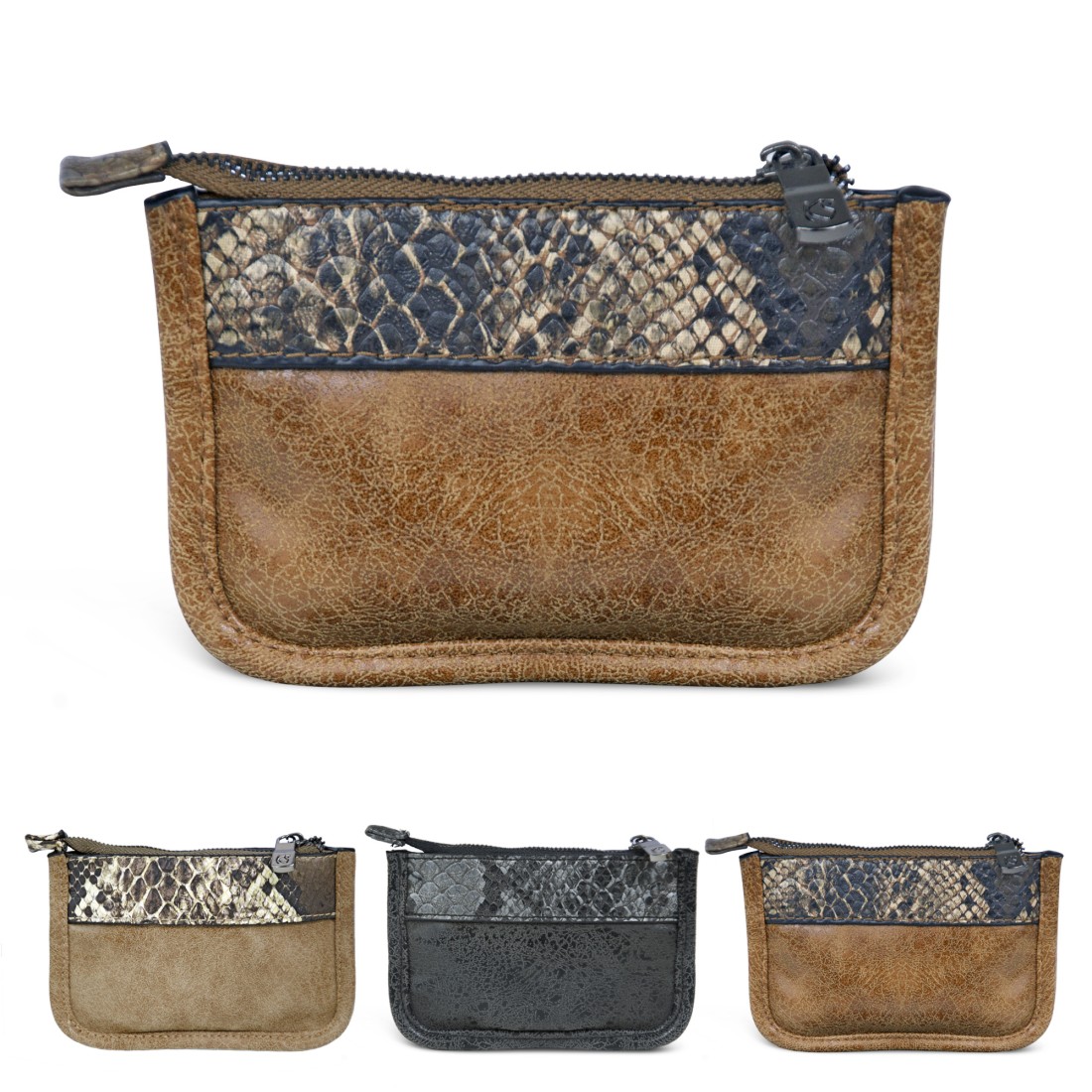 PORTE MONNAIE A FERMETURE GLISSIERE