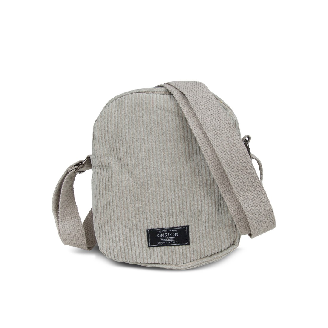 SACOCHE TEXTILE BANDOULIERE GRIS