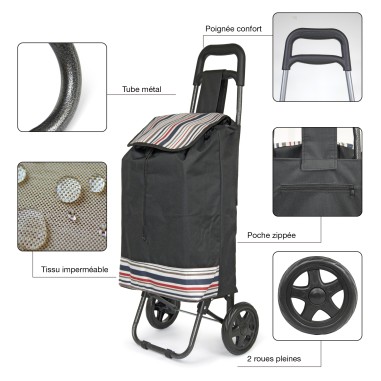 CHARIOT DE COURSE / DIABLE + TENDEURS