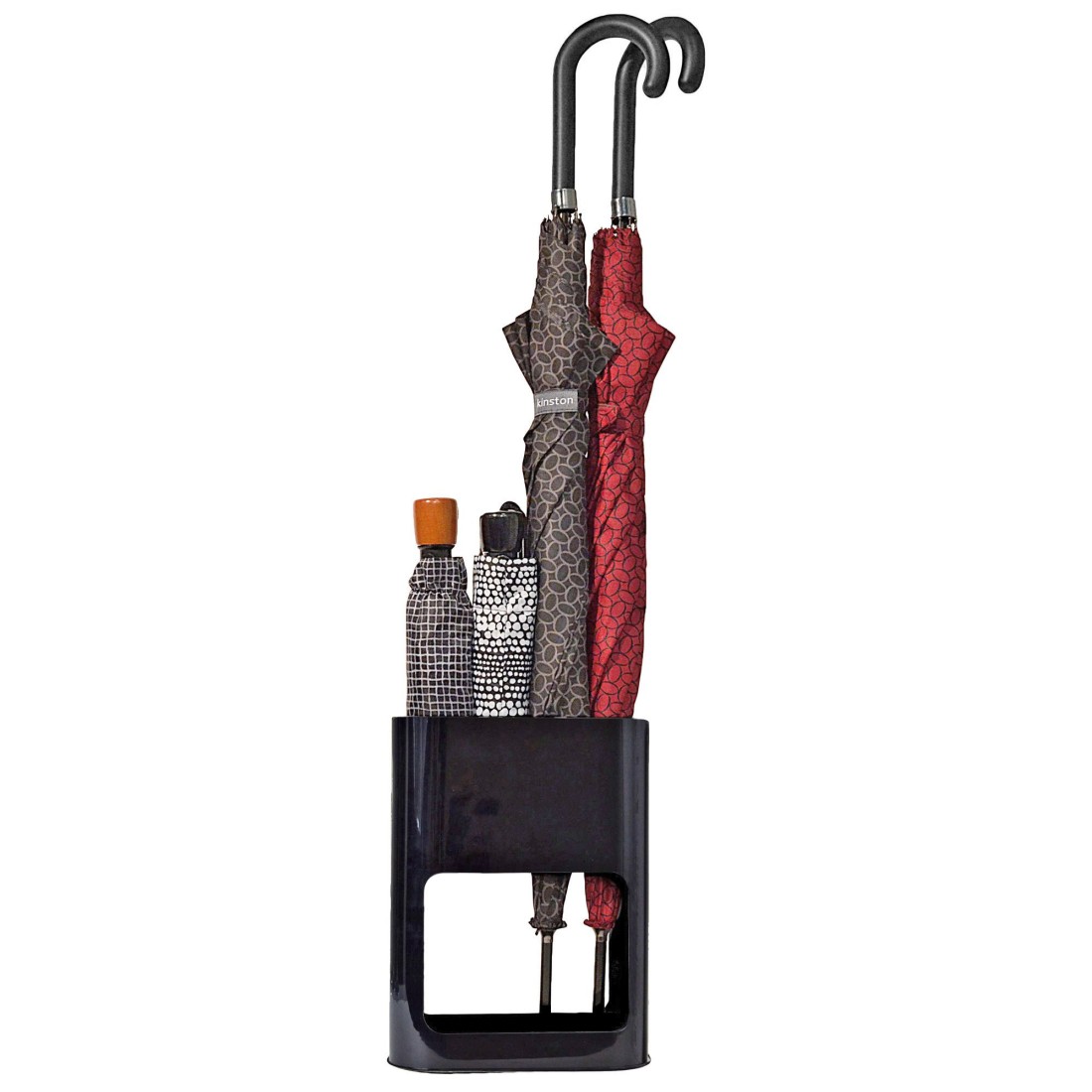 Porte-parapluie noir pour 4 parapluies