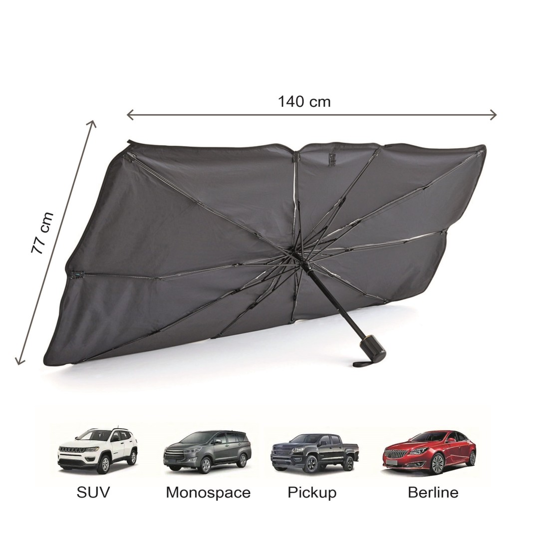 PARAPLUIE UV - PARASOL VOITURE GRAND MODELE
