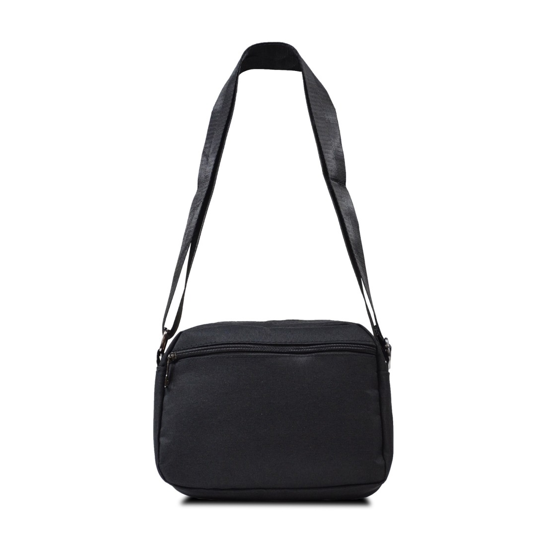 Sacoche Reporter Homme Textile Noire