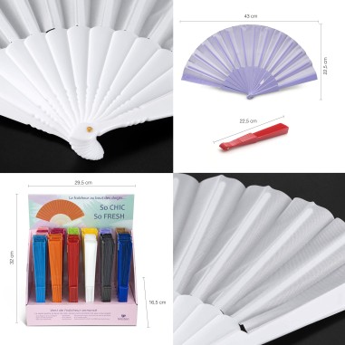 EVENTAILS ASSORTIS AVEC BOITE PRESENTOIR