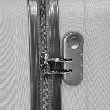 Moscou - Set de 3 valises rigides coque ABS Gris clair