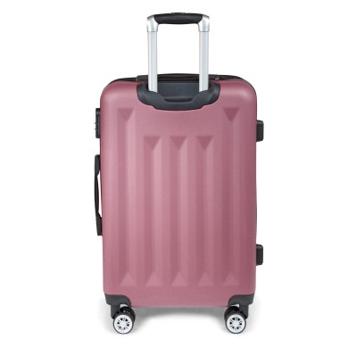 Moscou - Set de 3 valises rigides coque ABS Rose