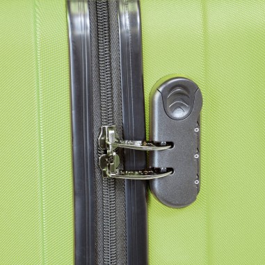 Moscou - Set de 3 valises rigides coque ABS Vert