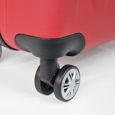 Moscou - Set de 3 valises rigides coque ABS Rouge