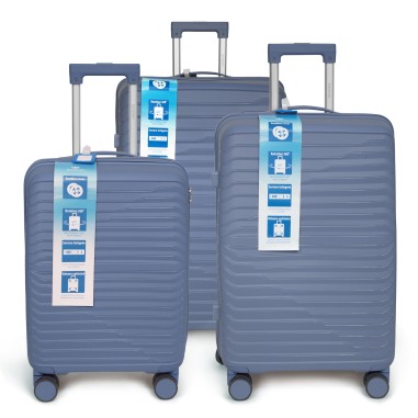 SET DE 3 VALISES PP 8 ROUES