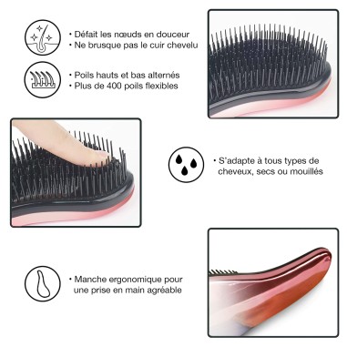 Brosse à cheveux démêlante