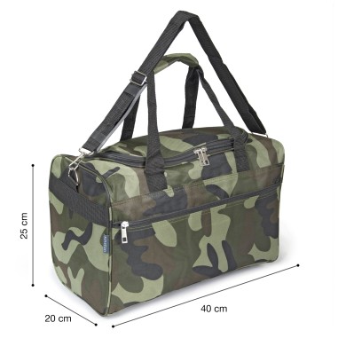 SAC VOYAGE LOW COST TEXTILE PETIT MODELE (camouflage)