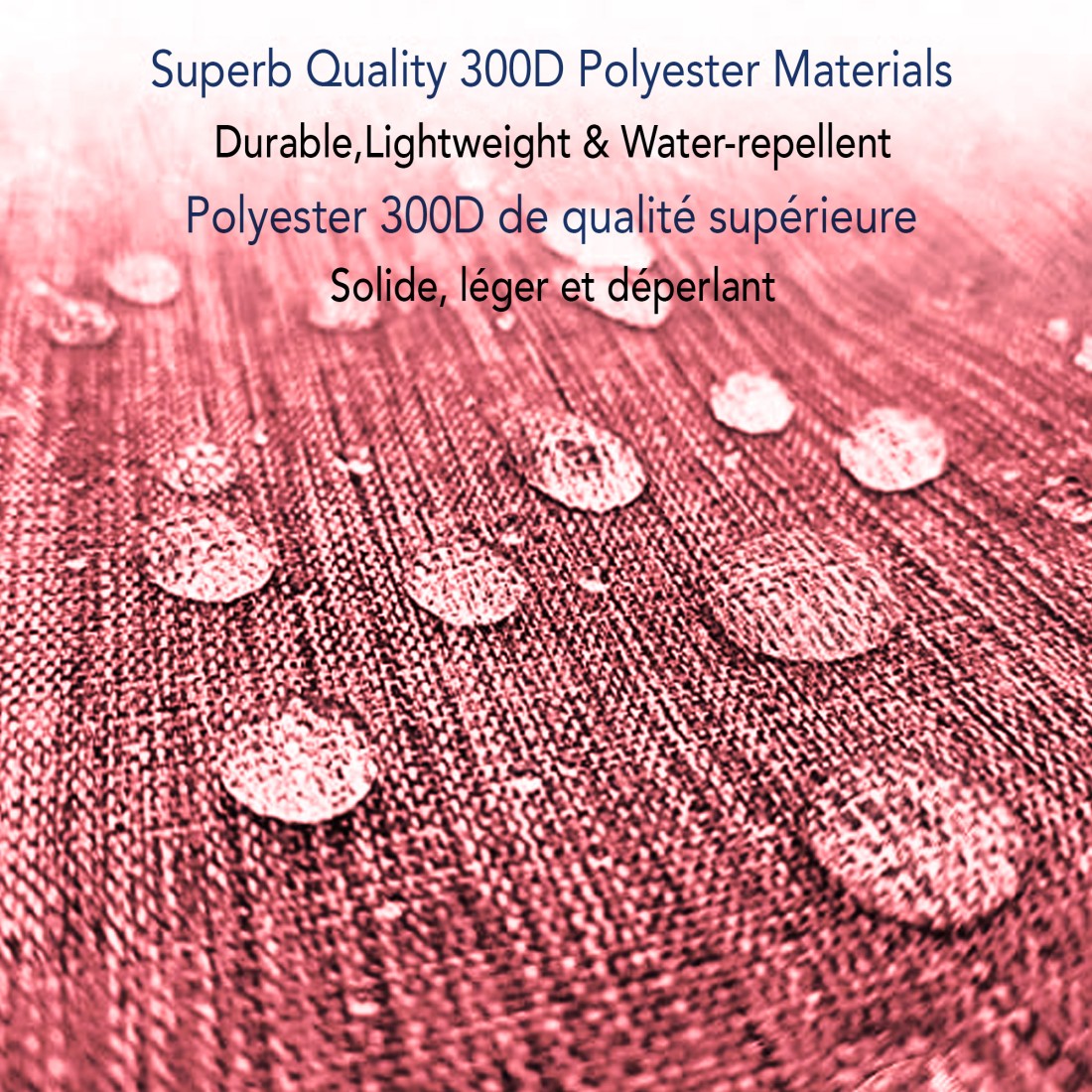 Vanity- trousse de toilette à pendre - rouge chiné