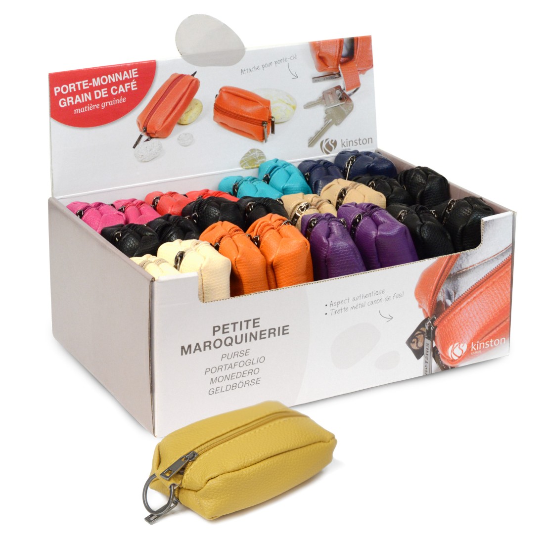 PRESENTOIR CARTON PORTE MONNAIE ASSORTIS