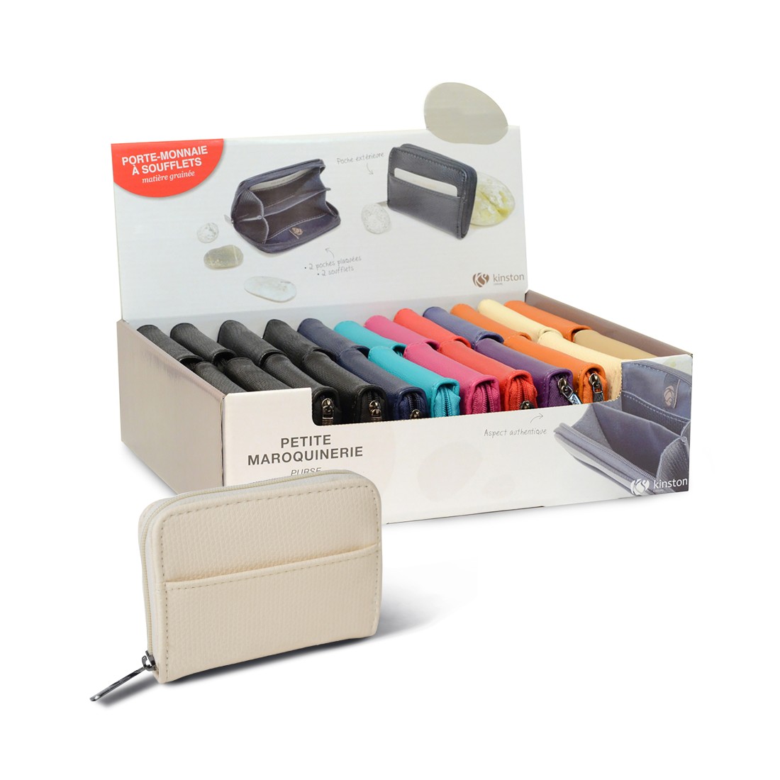 PRESENTOIR CARTON PORTE MONNAIE ASSORTIS