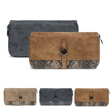 COMPAGNON SYNTHETIQUE FERMETURE ZIPPEE 2 COMPARTIMENTS