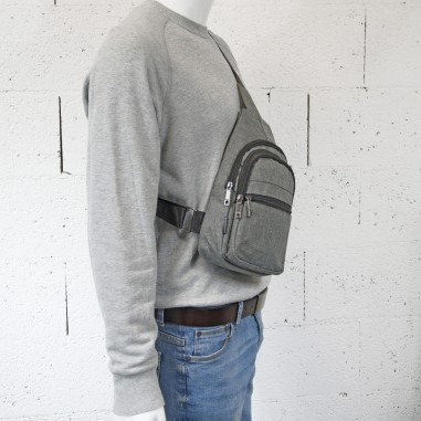 Sacoche Holster Homme Grise