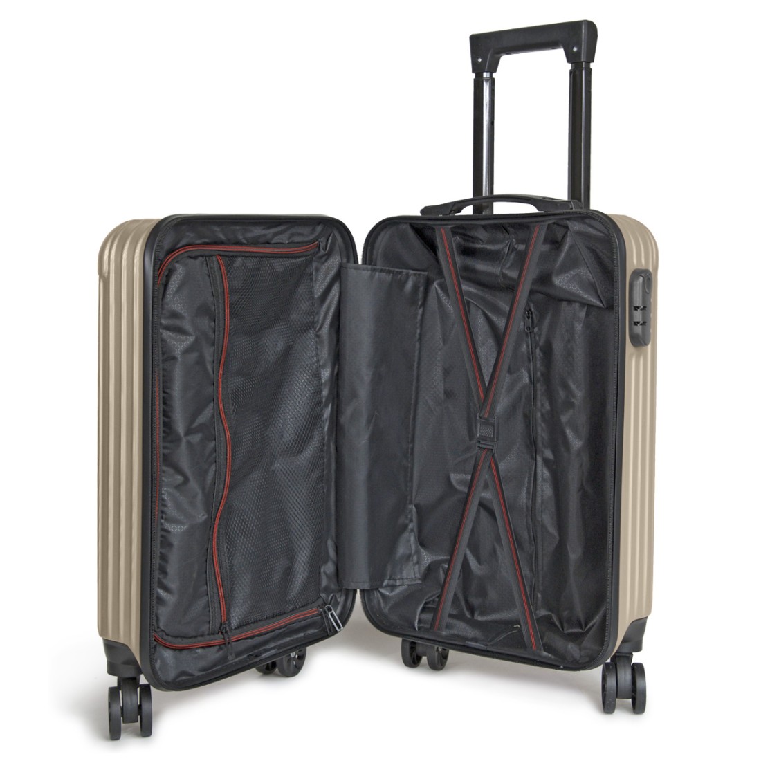 VALISE CABINE ABS CHAMPAGNE