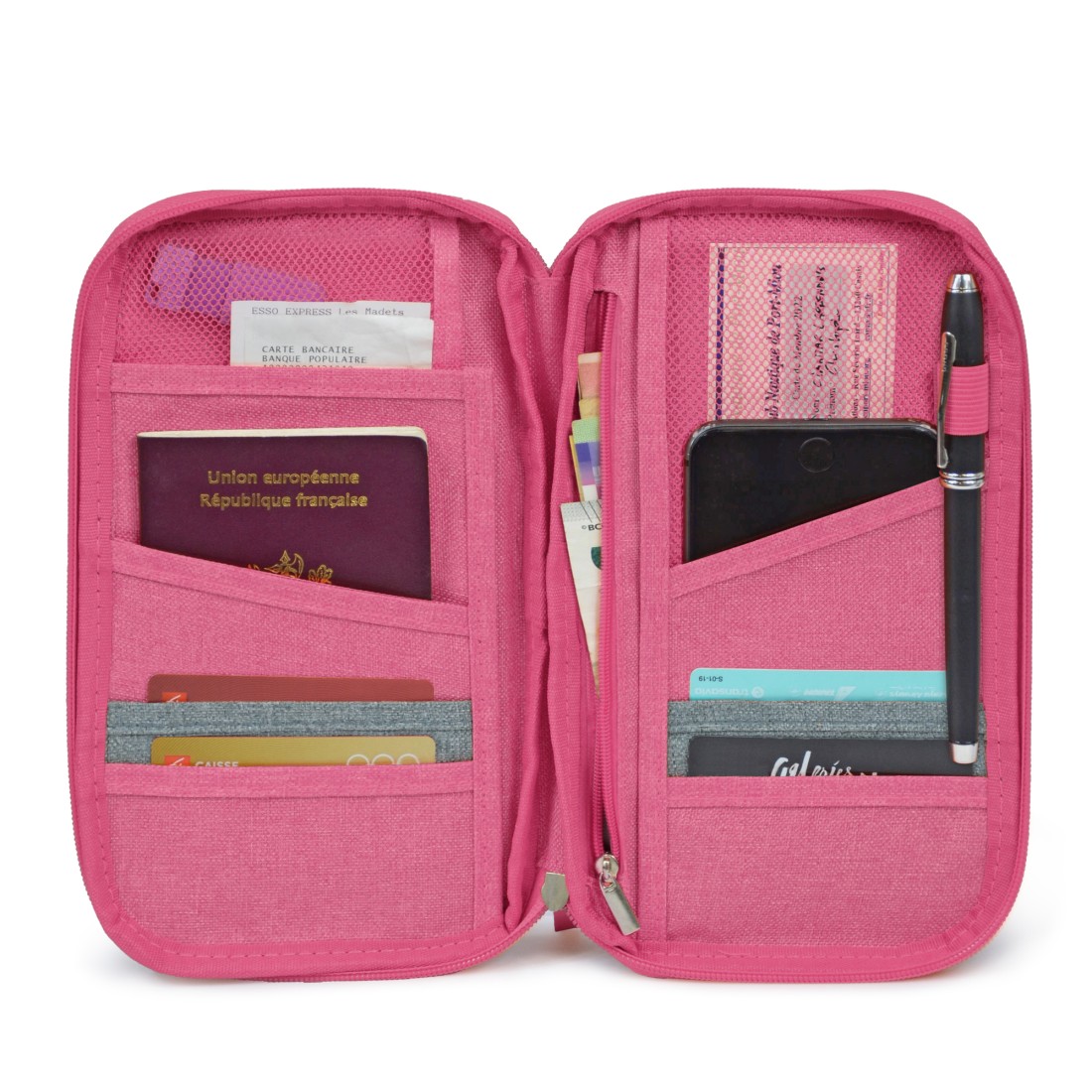 ORGANISATEUR PAPIER DE VOYAGE TEXTILE