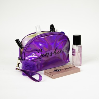 Trousse toilette violette