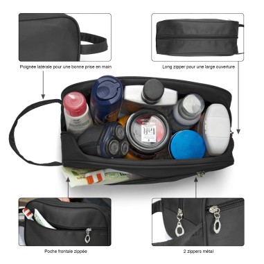 TROUSSE DE TOILETTE TEXTILE