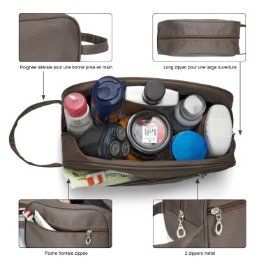 TROUSSE DE TOILETTE TEXTILE