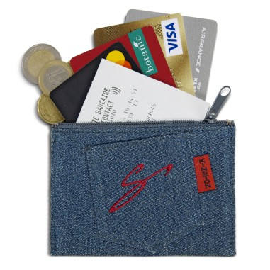 PORTE MONNAIE A FERMETURE GLISSIERE
