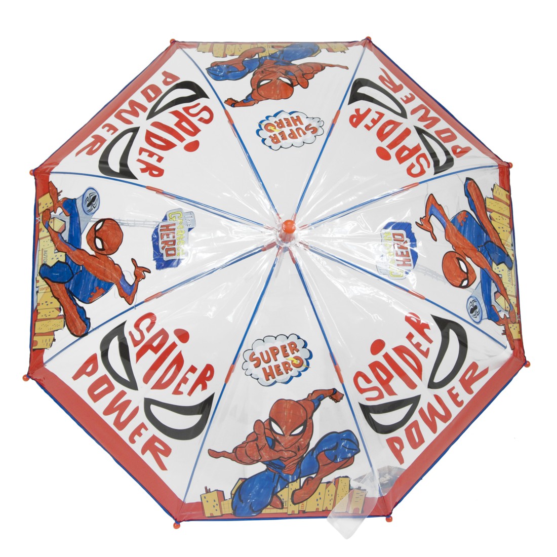 PARAPLUIE ENFANT SPIDERMAN TRANSPARENT
